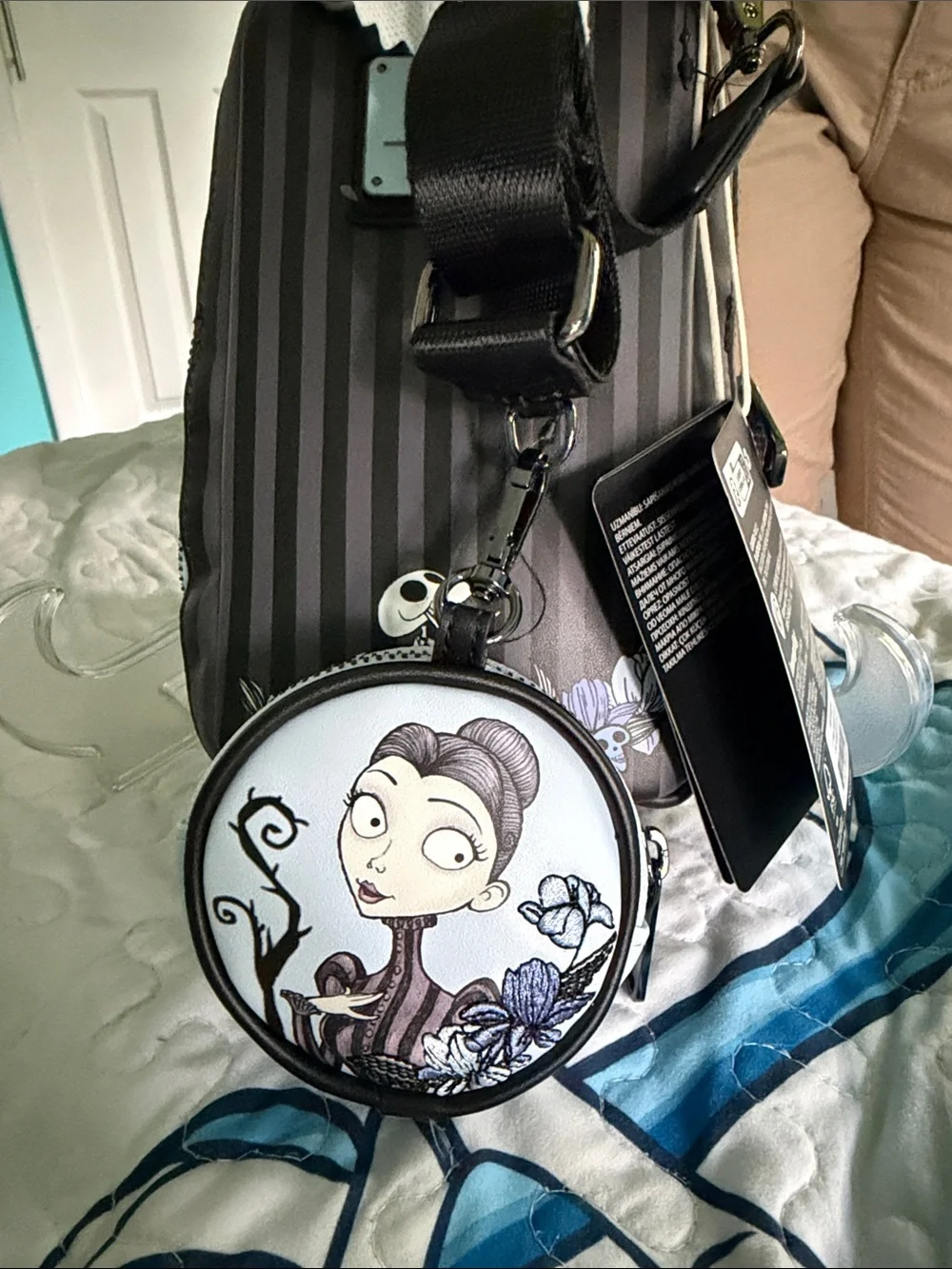 NWT Tim Burton’s The Corpse Bride Mini Crossbody and Coin Purse - Picture 3 of 6